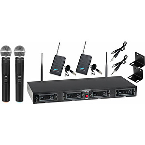 Bezdrôtový mikrofónový systém UHF-2V2I 4-kanálový Vocal Set McGrey