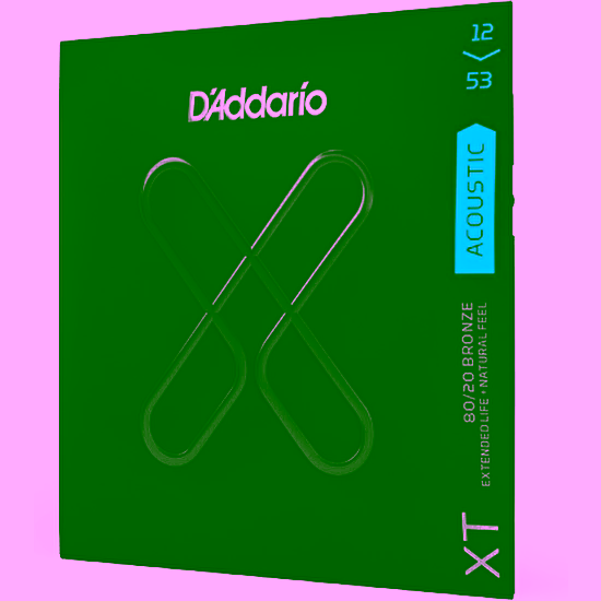 Struny na akustickú gitaru XTABR 12-53 Bronze D´addario
