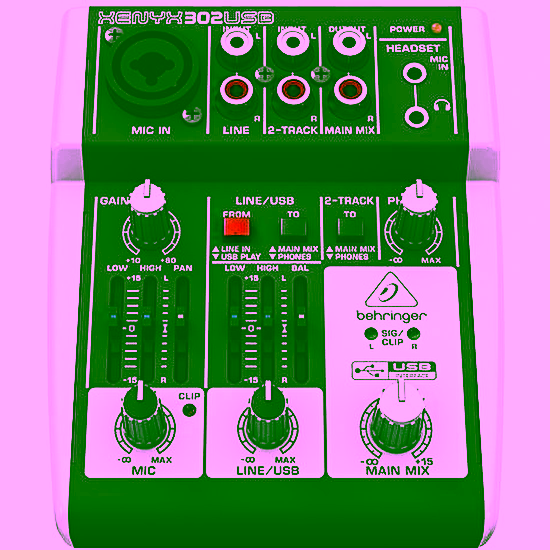 Analógový mixpult XENYX 302 USB Behringer