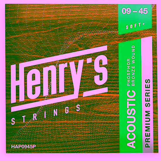 Struny na akustickú gitaru 09-45 Phosphorbronze Henry's