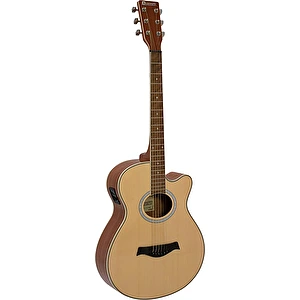 Elektro-akustická gitara AW-400 western nature Dimavery