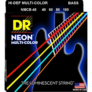 Struny na basgitaru NMCB-40 Light 40-100 Neon Multi-Color Dr strings