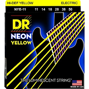 Struny na elektrickú gitaru NYE-11 11-50 Neon Yellow DR Strings