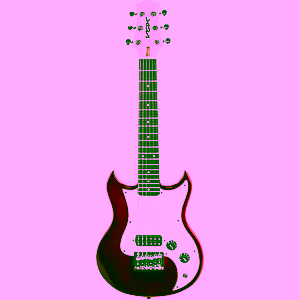 Elektrick&aacute; gitara SDC-1 Mini Red Vox