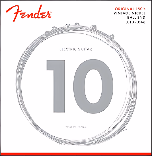 Struny na elektrickú gitaru 10-46 150R Origina lPure Nickel, Ball End Fender